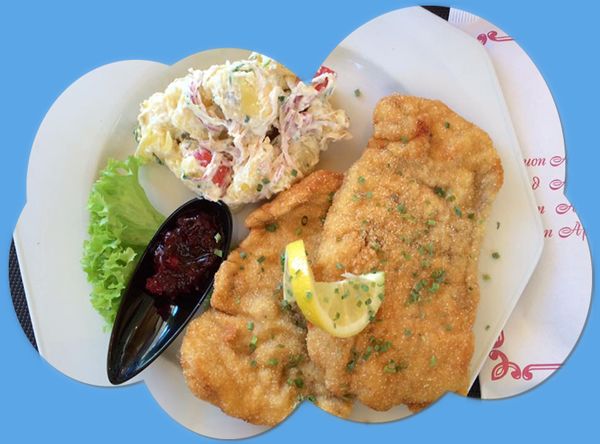 Schnitzel mit Kartoffelsalat